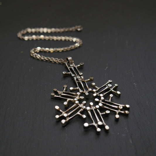Midcentury Silver Pendant by Jorma Laine, Finland (B016)