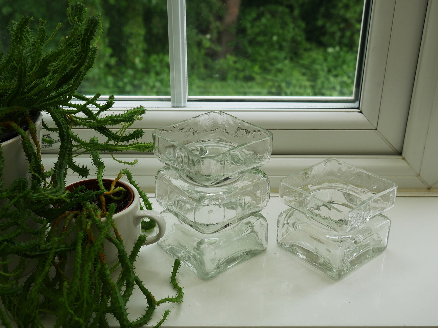 Set of 2x 'PALA' Vases Designed By Helena Tynel for Riihimäki / Riihimäen Finland, Mid-century Modern (A226)