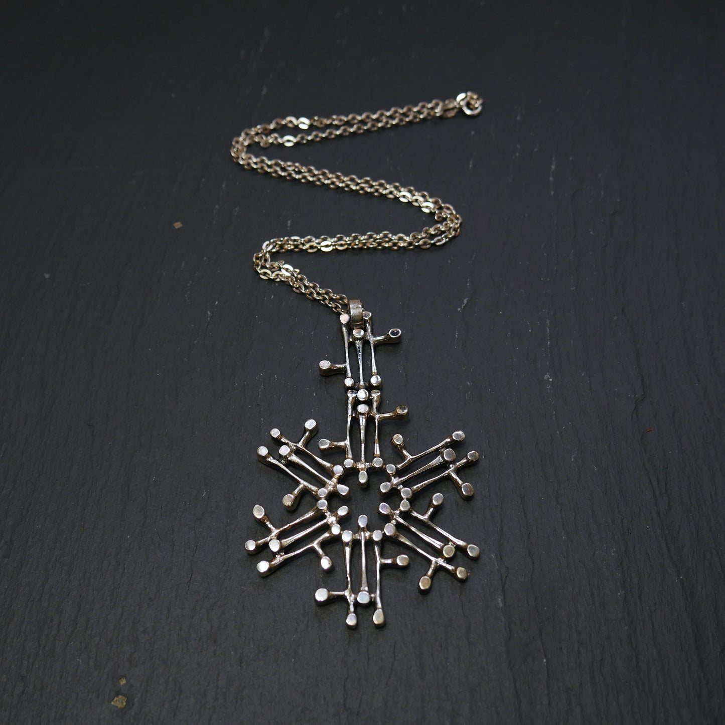 Midcentury Silver Pendant by Jorma Laine, Finland (B016)